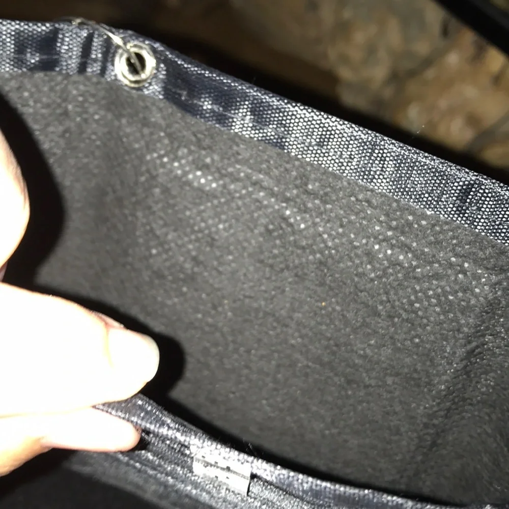 New black skull nylon surfer wallet fold over Y2k